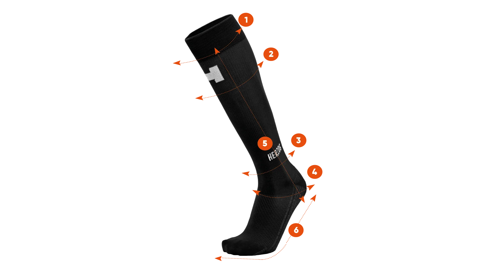 PRO Compressiekousen Zwart - Image 4