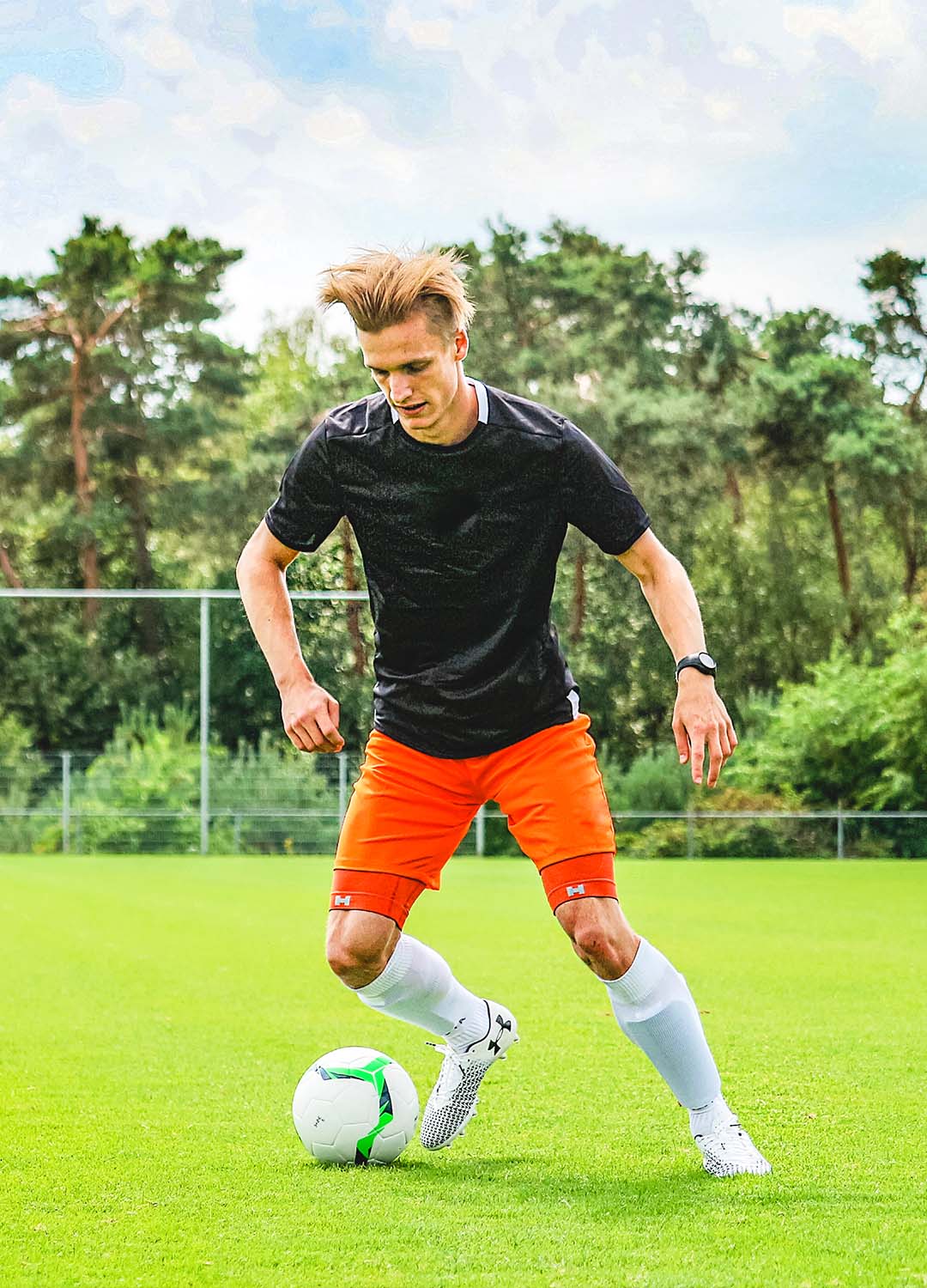 PRO Sport Compression Shorts Oranje - Image 4